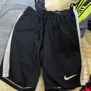 Black and white Nike shorts